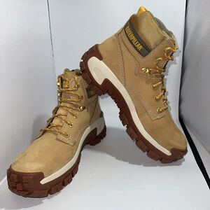 Caterpillar Men Invader Hi Steel Toe Work‎ Boot-Honey Reset Color-size 11-New